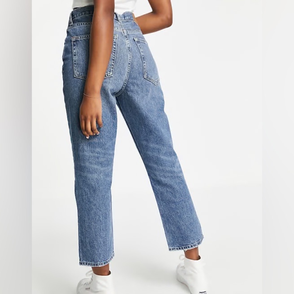 Topshop Straight Leg Jeans Size 28 W28 L30 Classic Light Wash Denim - Picture 2 of 7